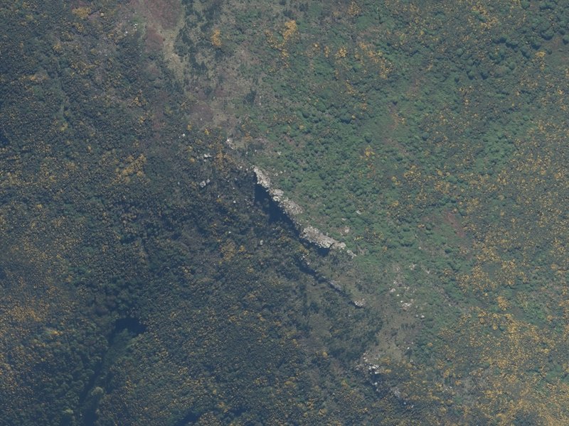 aerial view of The Stones and the ground around it