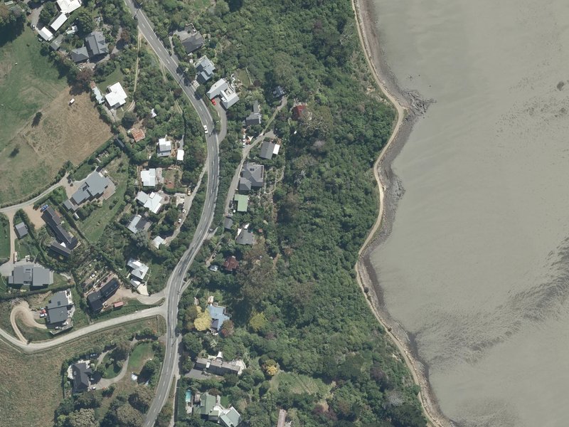 aerial view of Ōhinetahi and the ground around it