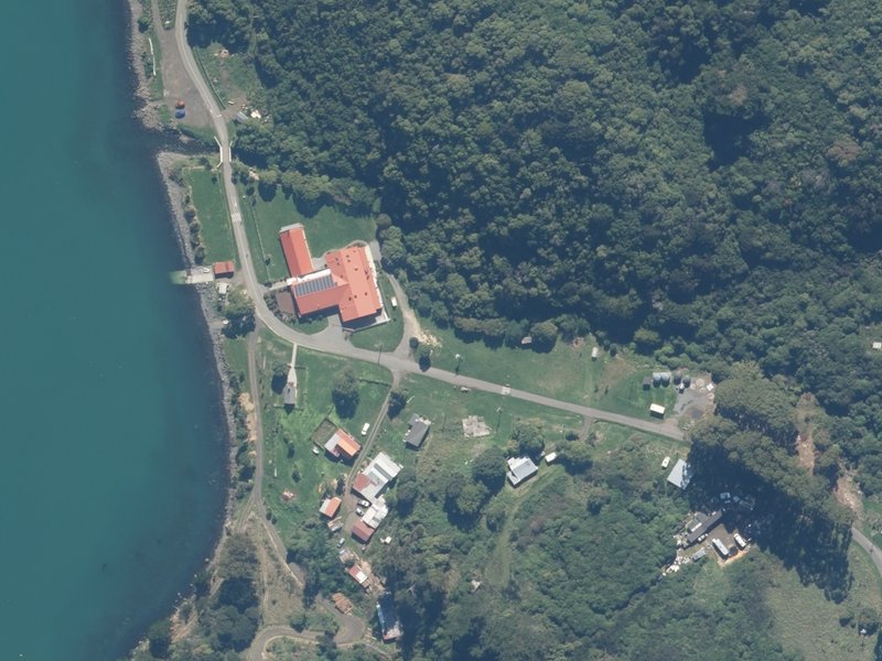 aerial view of Ōnuku and the ground around it