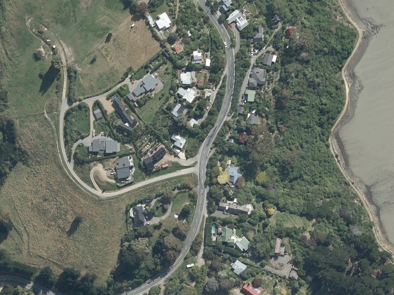 aerial view of Te Whakataka and the ground around it