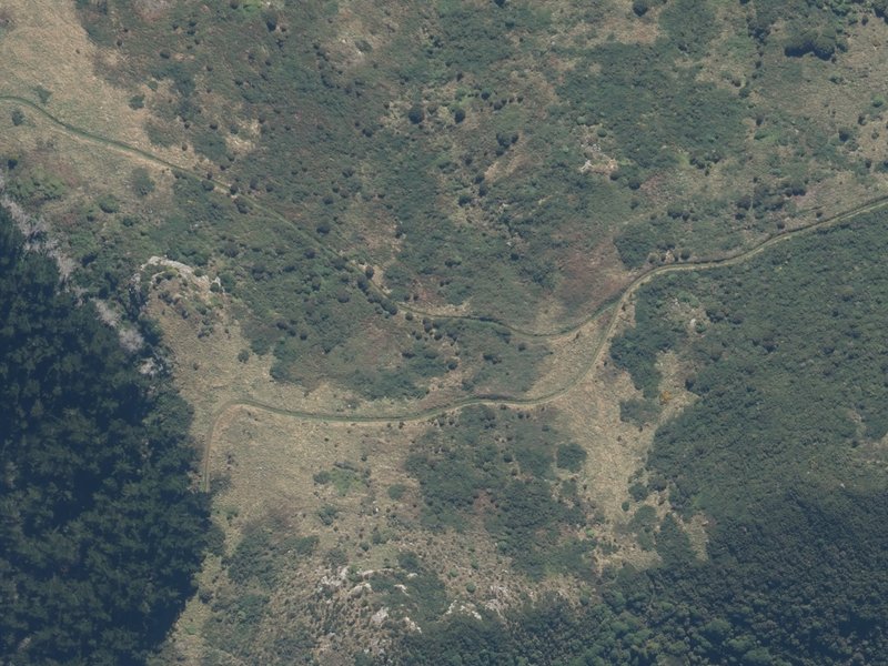 aerial view of Berard and the ground around it