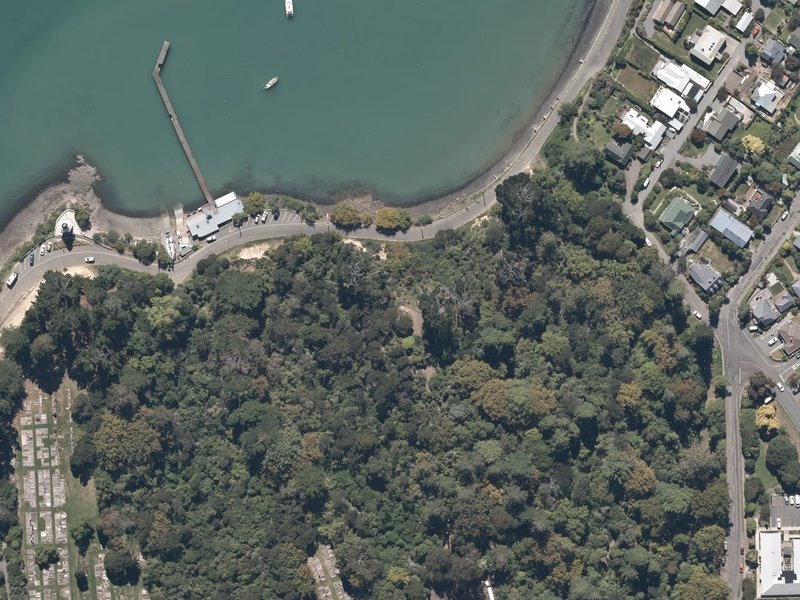 aerial view of Big Pine Lookout and the ground around it