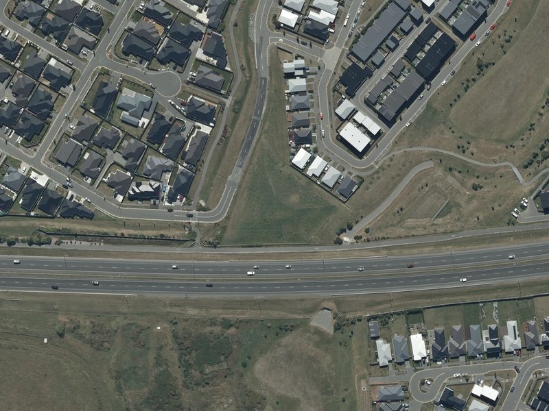 aerial view of Carrs Mound and the ground around it