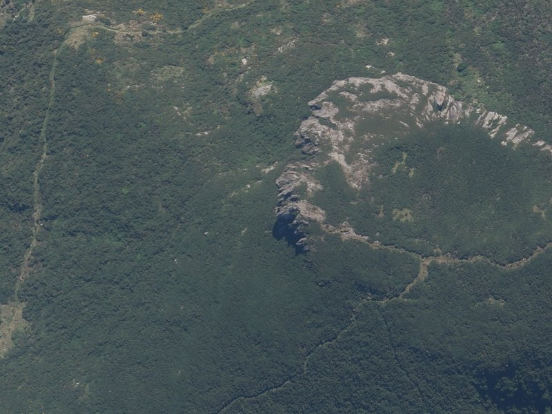 aerial view of Edge View and the ground around it