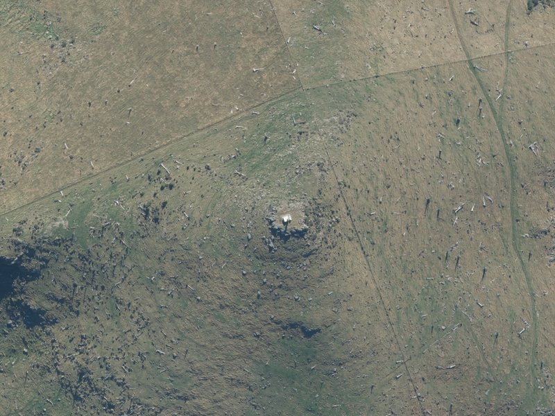 aerial view of French Hill and the ground around it