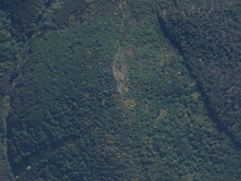 aerial view of Jules Knob and the ground around it