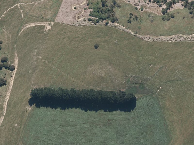 aerial view of Kaik Hill and the ground around it