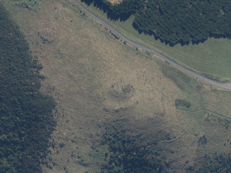 aerial view of Mikimiki Knob and the ground around it