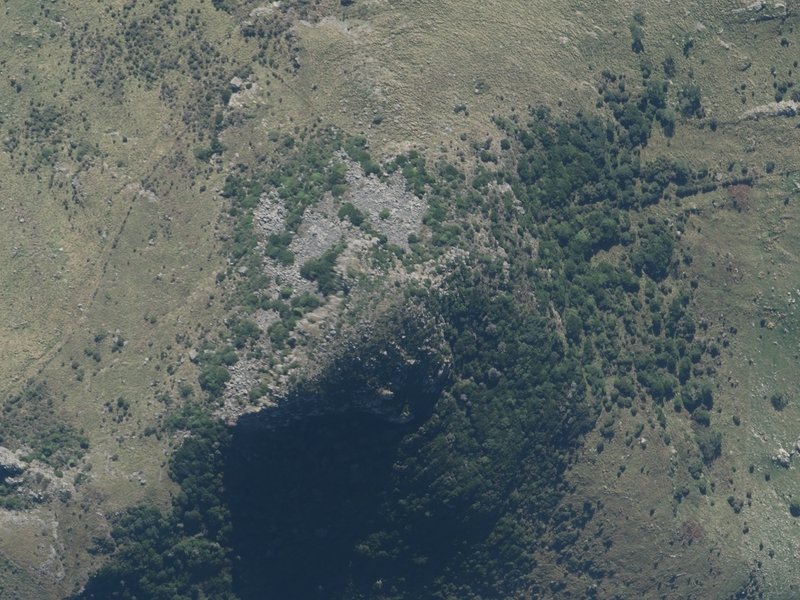 aerial view of The Monument and the ground around it