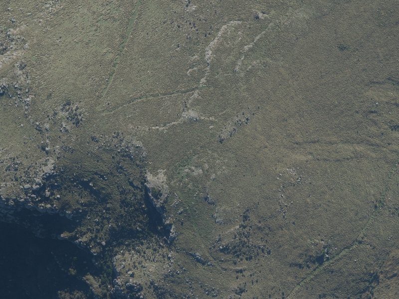 aerial view of Mount Evans and the ground around it