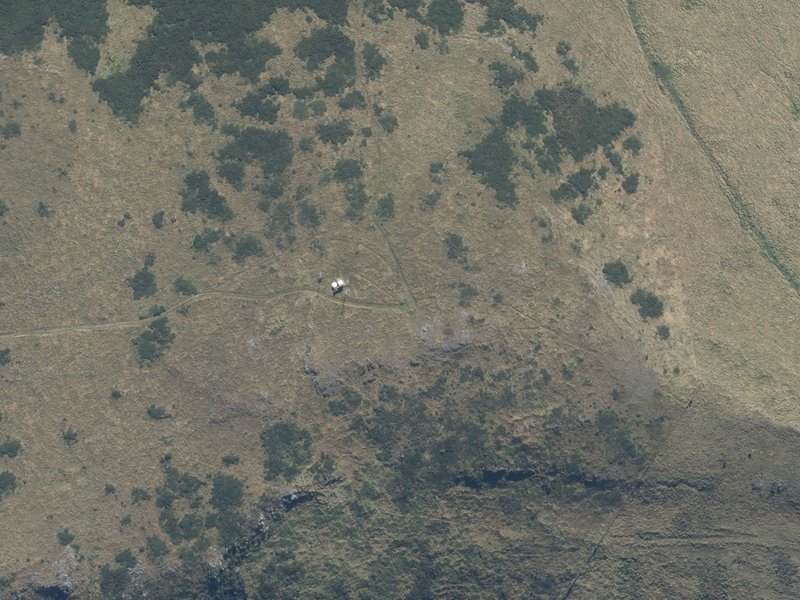 aerial view of Mount Herbert / Te Ahu Patiki and the ground around it