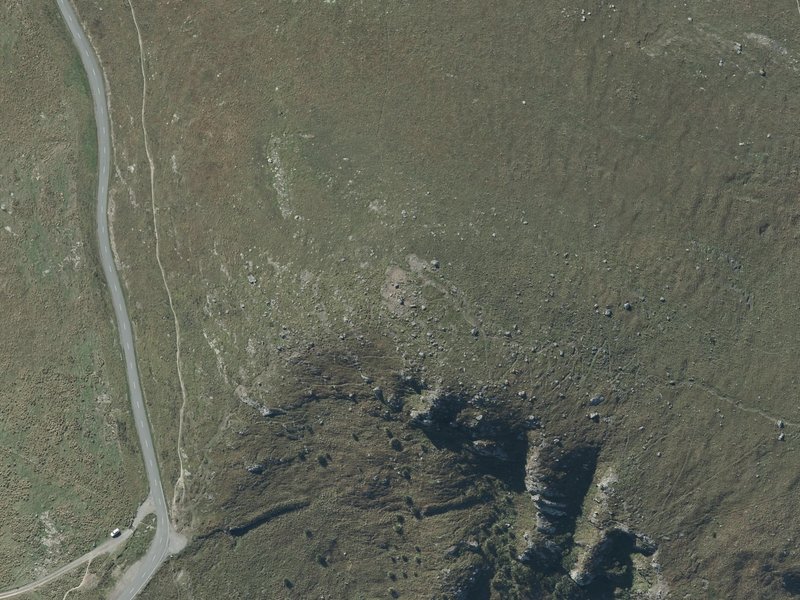 aerial view of Mount Vernon and the ground around it