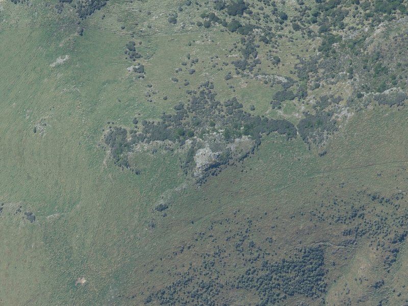aerial view of Te Oka and the ground around it