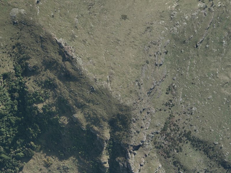 aerial view of Te Poho-o-Tamatea and the ground around it
