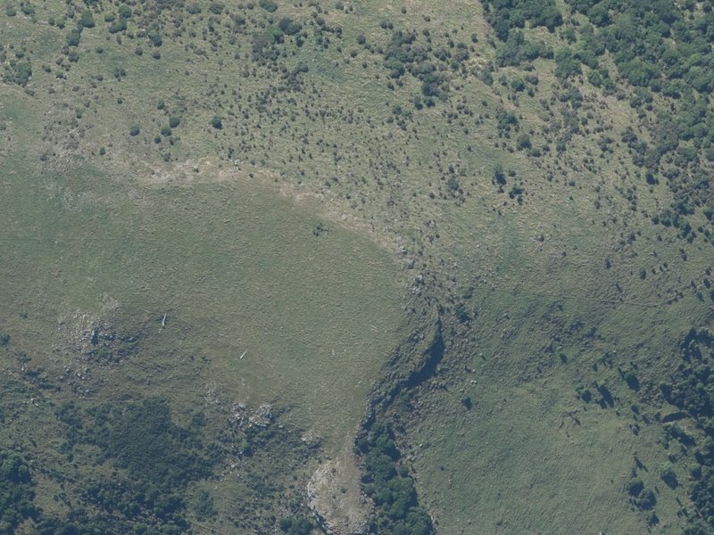 aerial view of Te Upoko-o-Tahumatā and the ground around it
