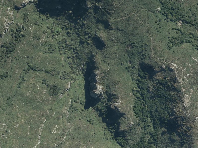 aerial view of Watchtower lookout and the ground around it
