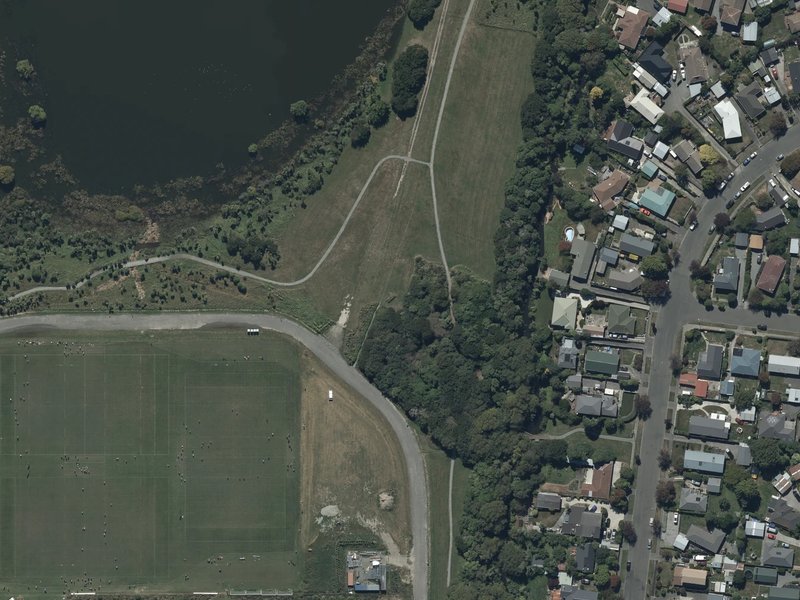 aerial view of Wooden Seat and the ground around it