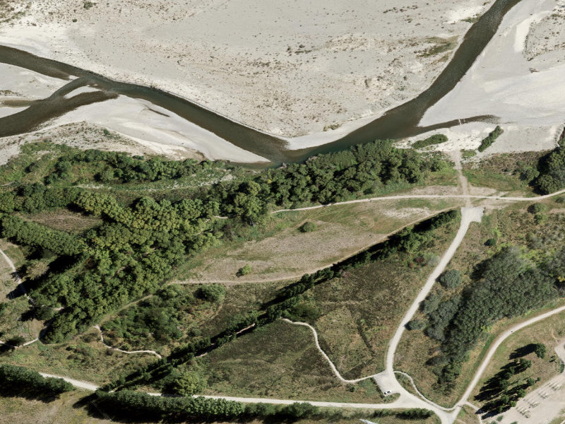 aerial view of Combined Mtb And Walk and the ground around it