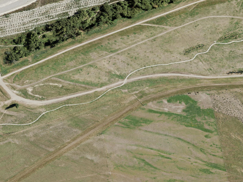 aerial view of Combined Mtb And Walk and the ground around it
