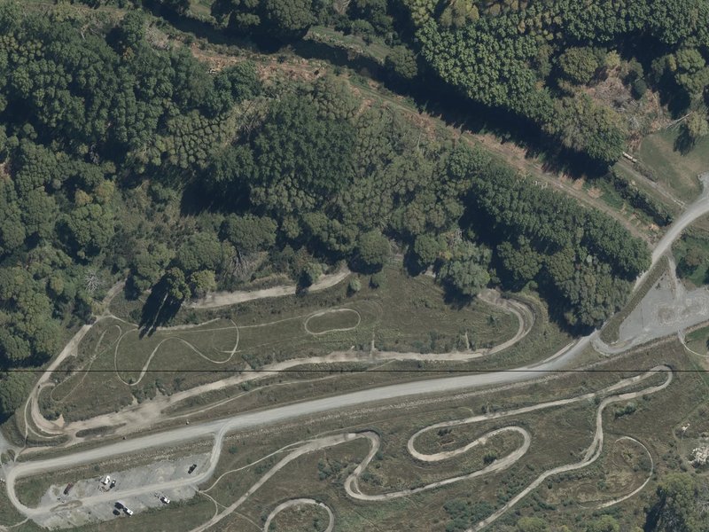 aerial view of Adventure Trailbike and the ground around it
