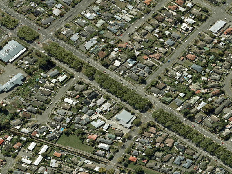 aerial view of Walk and bike track through Bromley and the ground around it