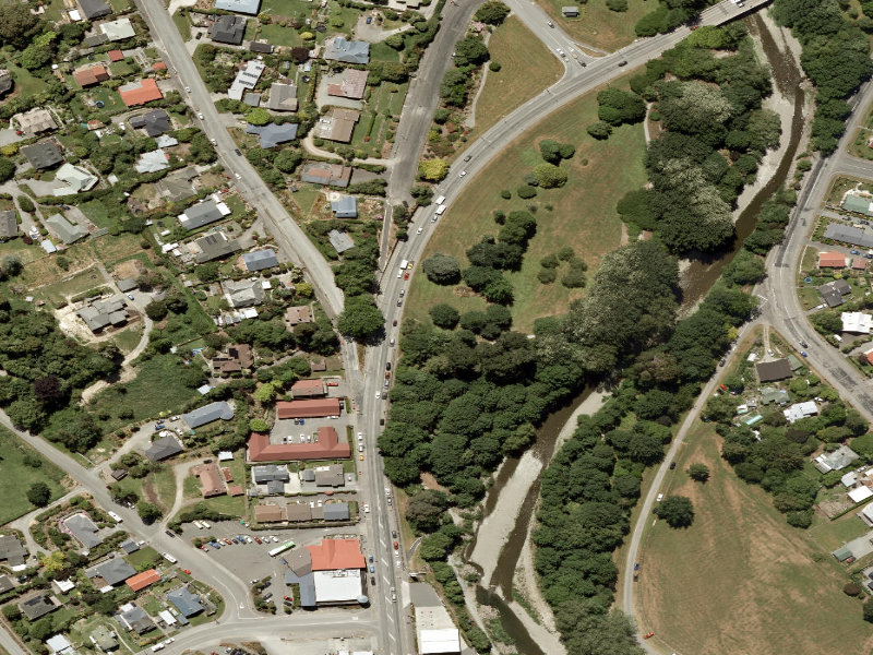 aerial view of Todd Park and the ground around it