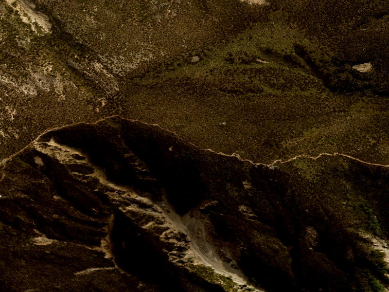 aerial view of Deer Spur and the ground around it