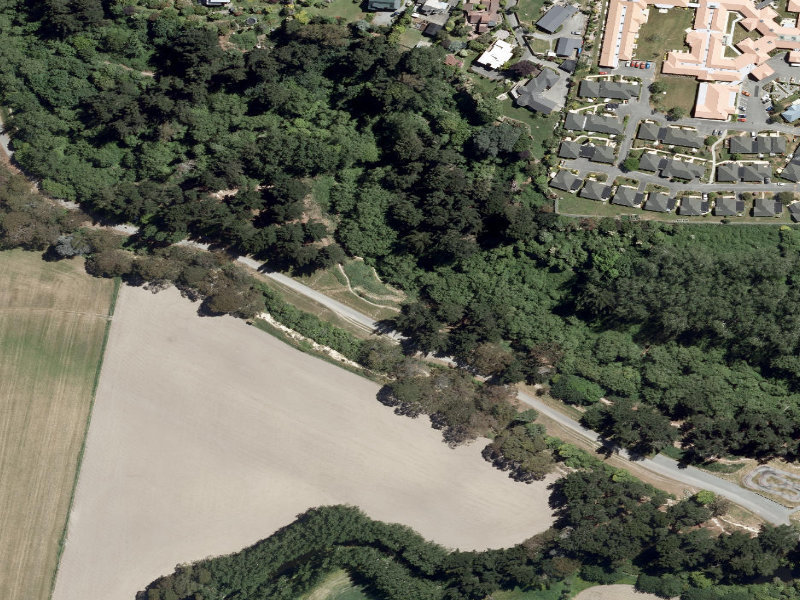 aerial view of Centennial Park Tracks and the ground around it