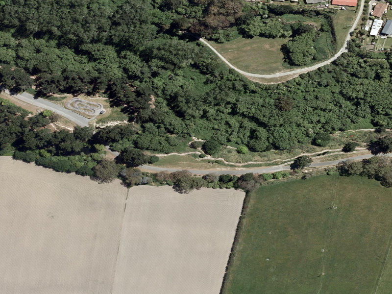 aerial view of Centennial Park Tracks and the ground around it