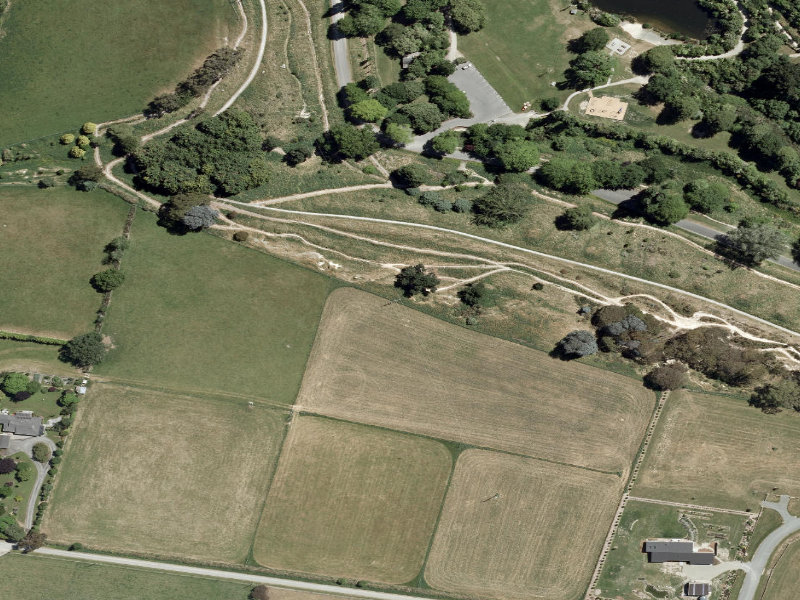 aerial view of Ridgeline and the ground around it