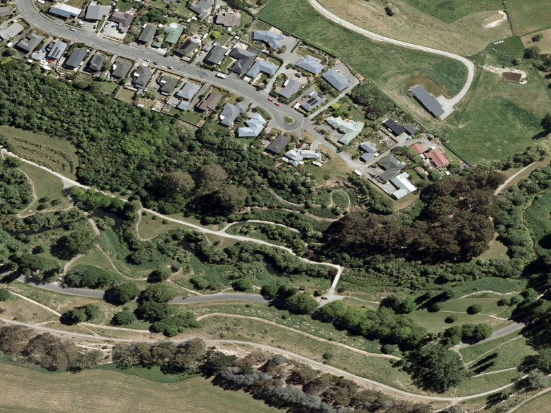 aerial view of Centennial Park Tracks and the ground around it