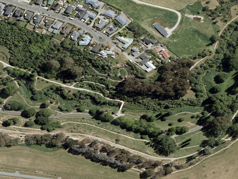 aerial view of Centennial Park Tracks and the ground around it