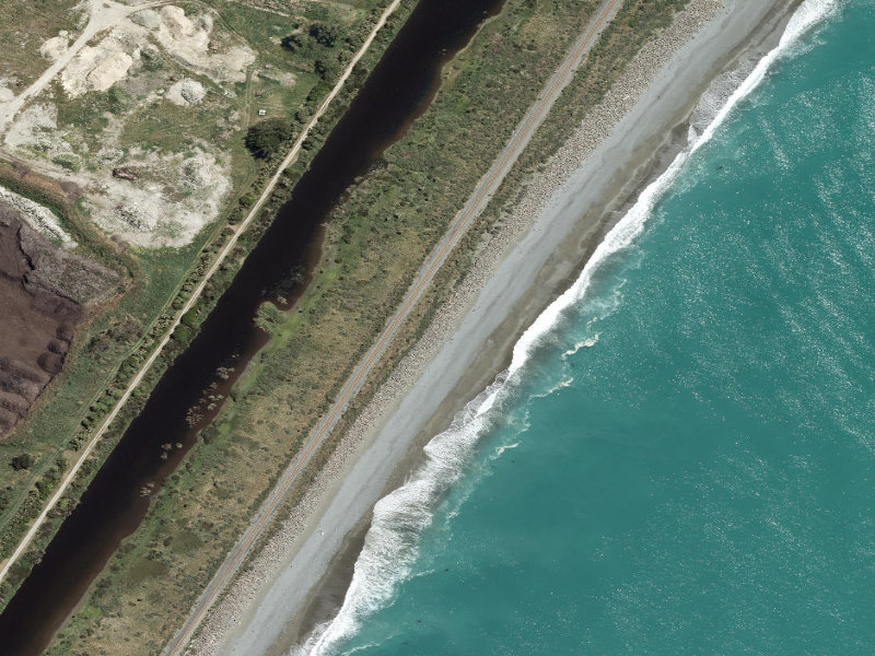 aerial view of Patiti Point Cycle Walkway and the ground around it