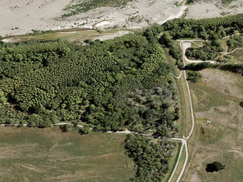 aerial view of Combined Mtb And Walk and the ground around it