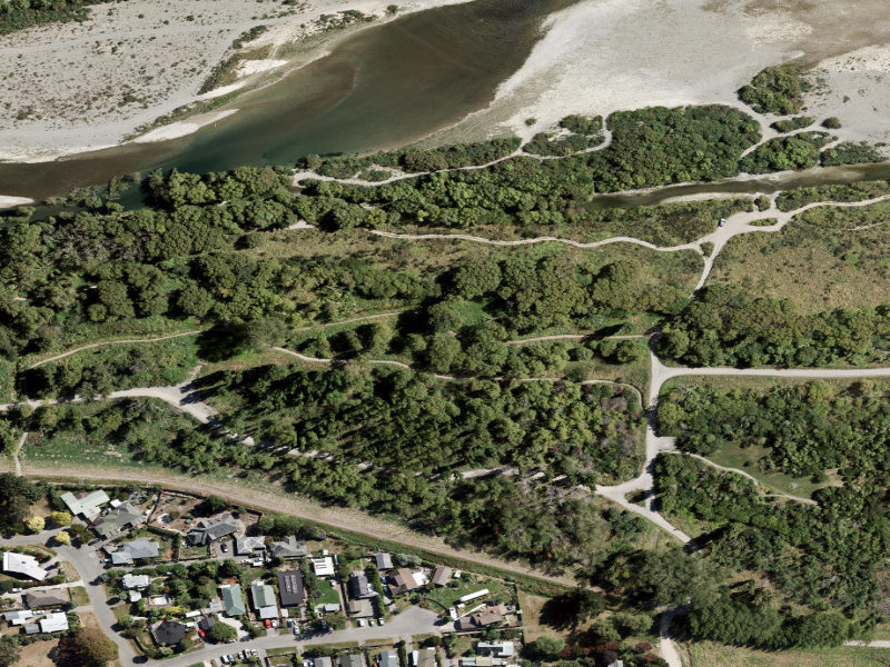 aerial view of Short Walk and the ground around it