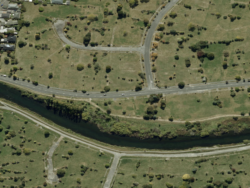 aerial view of Walk and bike track through Burwood and the ground around it