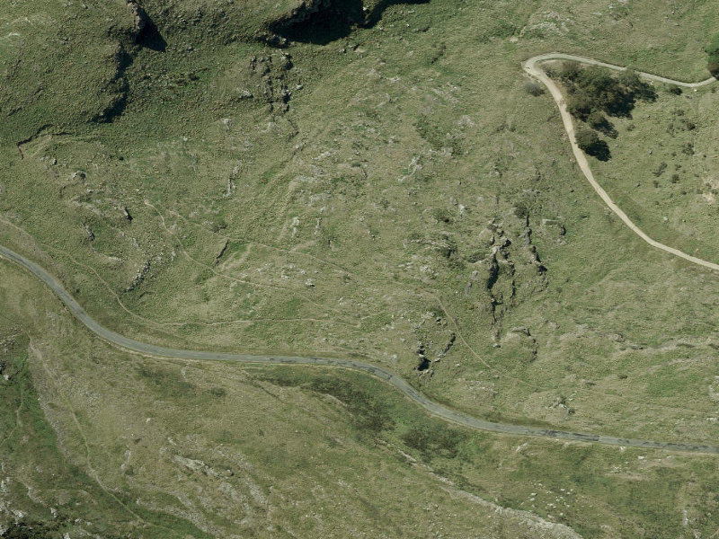 aerial view of Walk and bike track through Heathcote Valley and the ground around it