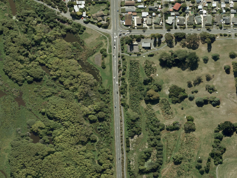 aerial view of Walk and bike track through Burwood and the ground around it