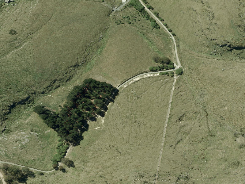 aerial view of Walk and bike track through Heathcote Valley and the ground around it