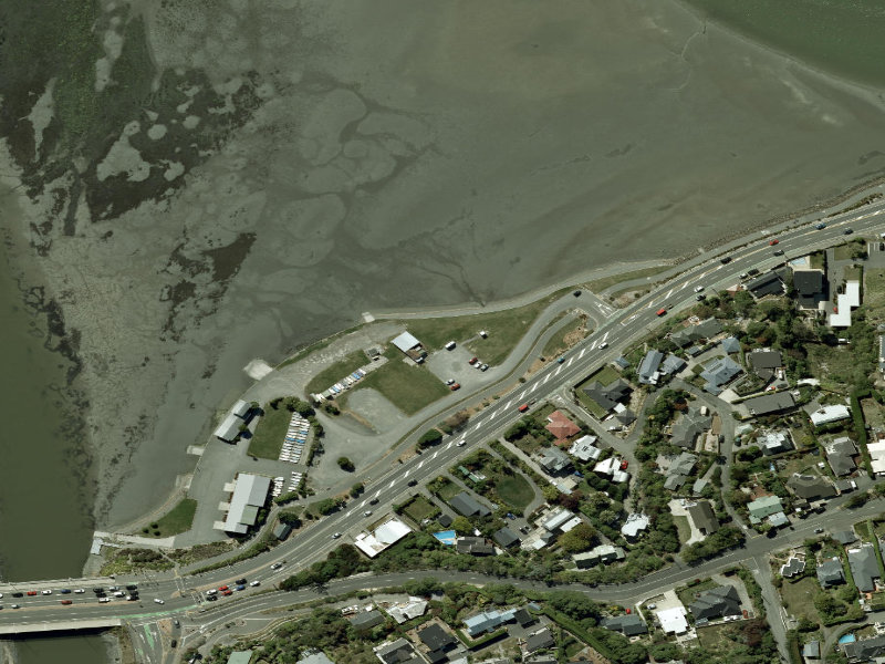 aerial view of Walk and bike track through Mount Pleasant and the ground around it