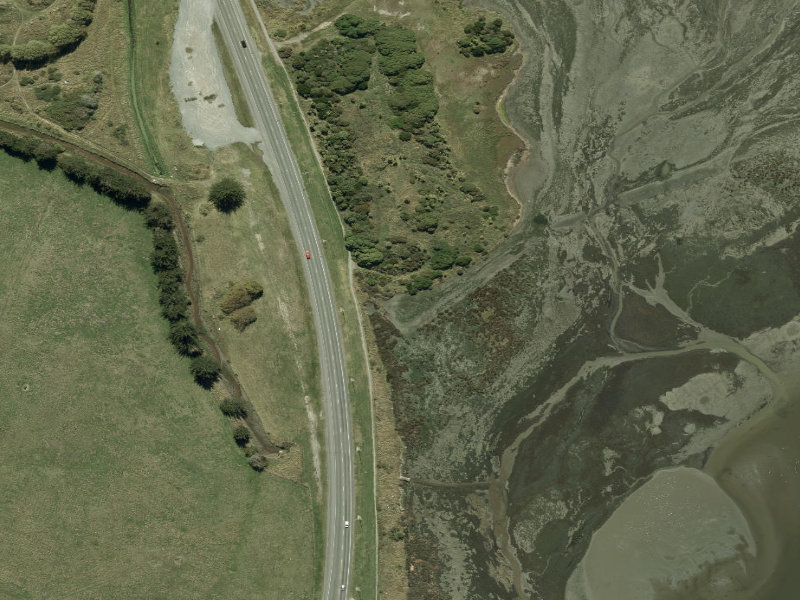 aerial view of Walk and bike track through Bexley and the ground around it
