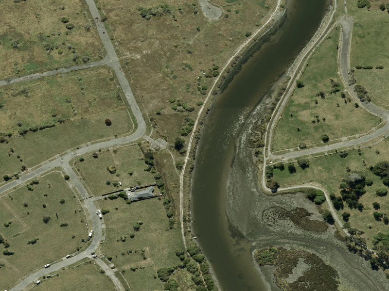 aerial view of Walk and bike track through Bexley and the ground around it