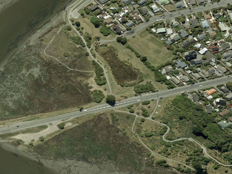 aerial view of Walk and bike track through Bexley and the ground around it