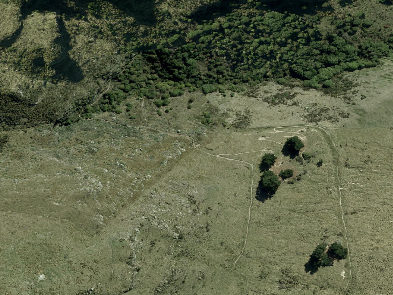 aerial view of Walk and bike track through Sumner and the ground around it