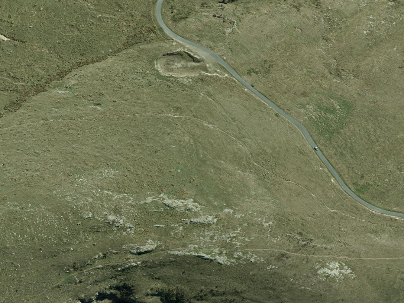 aerial view of Walk and bike track through Sumner and the ground around it