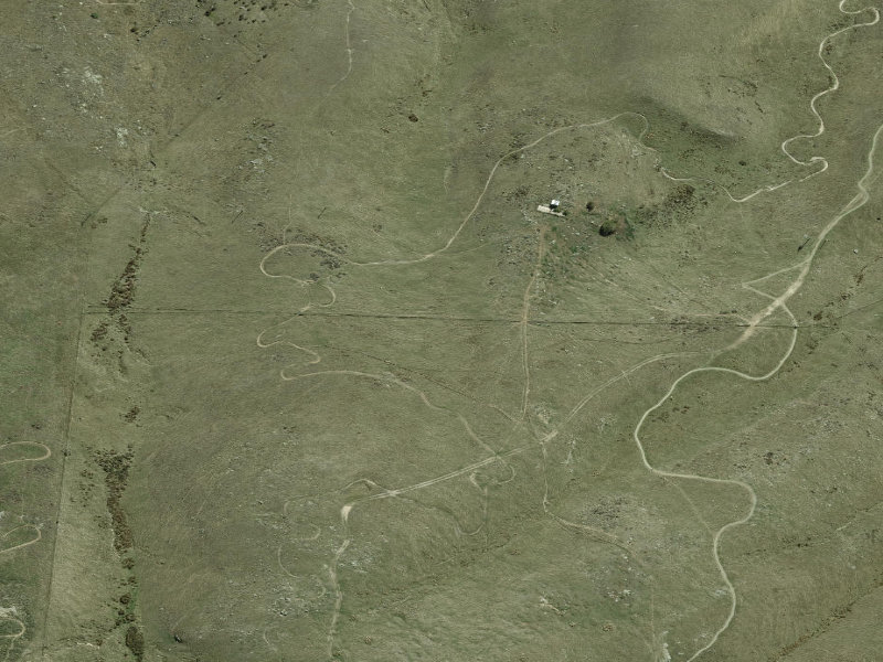 aerial view of Walk and bike track through Sumner and the ground around it