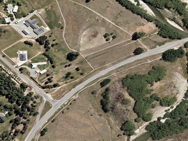 aerial view of Twizel Township Trail and the ground around it