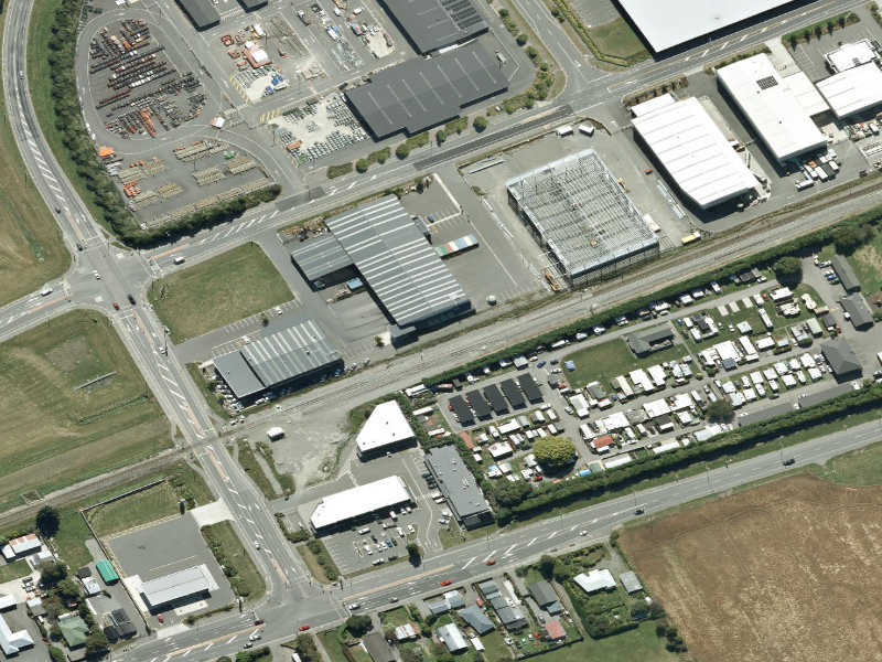 aerial view of Walk and bike track through Islington and the ground around it
