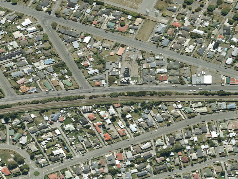 aerial view of Walk and bike track through Islington and the ground around it