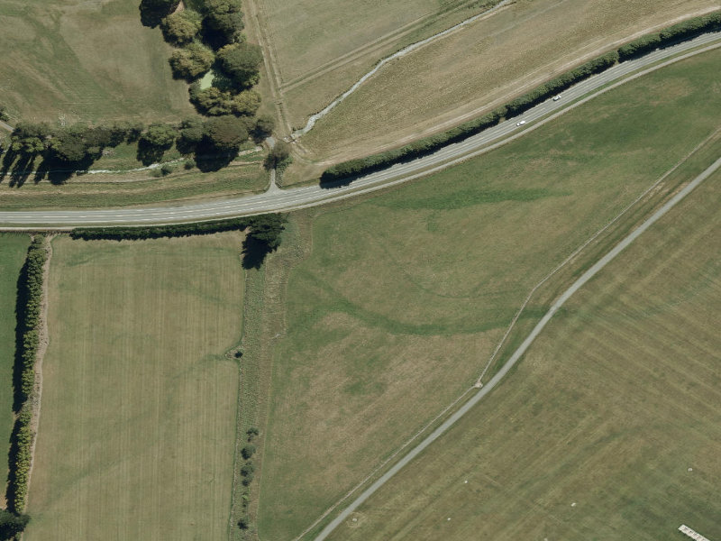 aerial view of Walk and bike track through Harewood and the ground around it